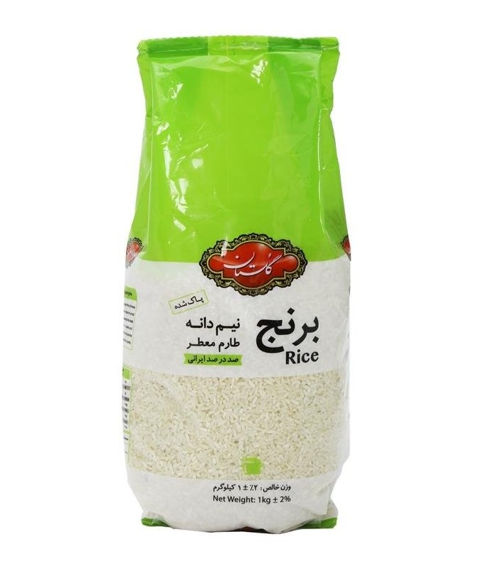 برنج ایرانی نیم دانه طارم گلستان 1000 گرمی
